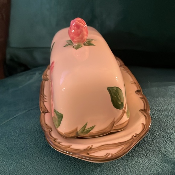 Floral Ceramic Butter Dish - Picture 4 of 8